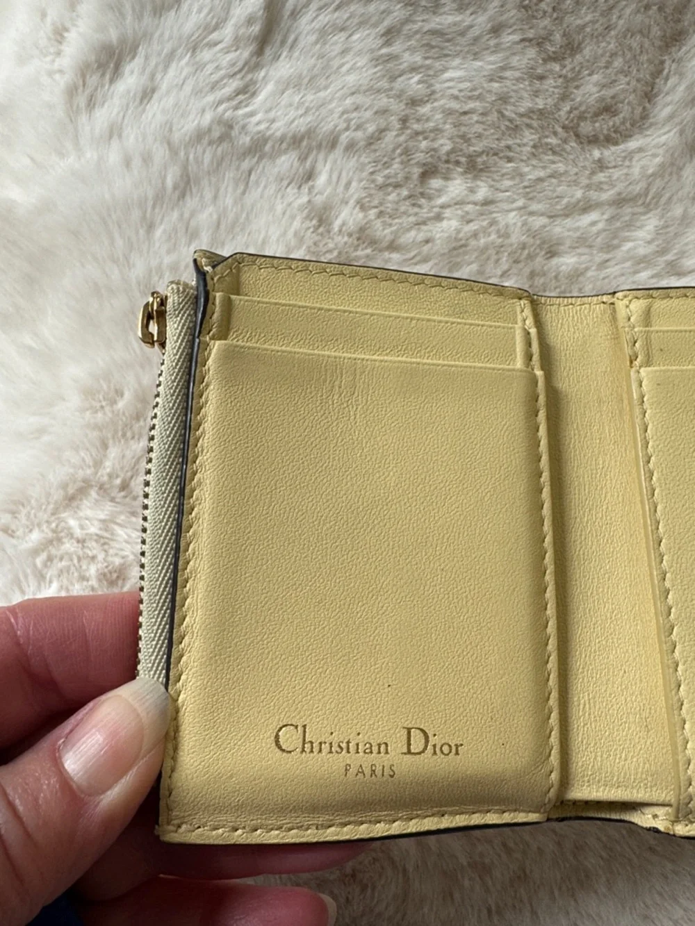 Christian Dior Mini Saddle Lotus Wallet